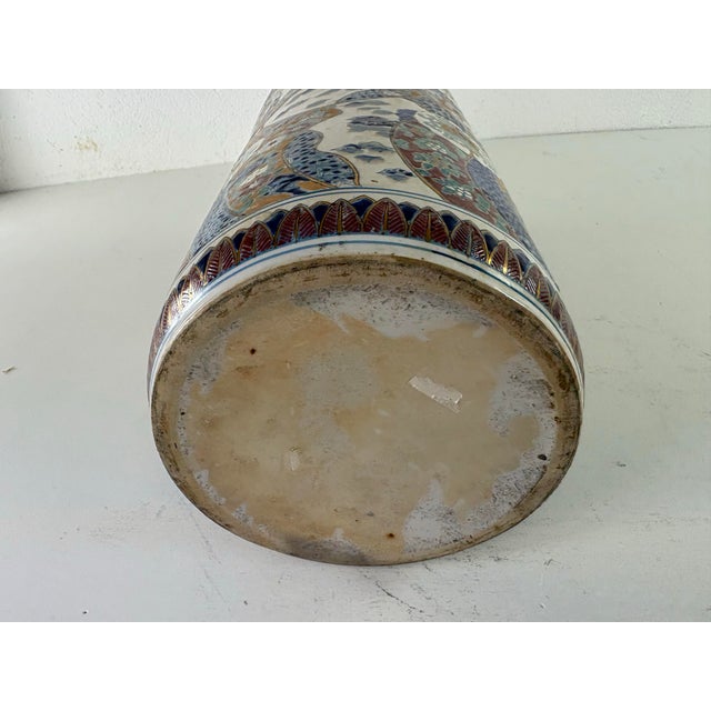 This is a mid 20th century Chinese export hand painted umbrella stand this beautiful hand painted umbrella stand has...