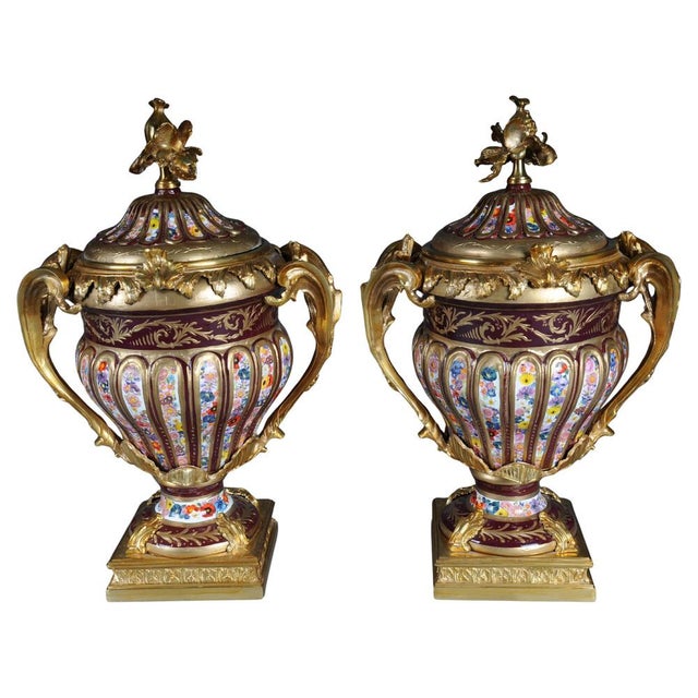 Brass Lidded Vases, Set of 2 For Sale - Image 17 of 17
