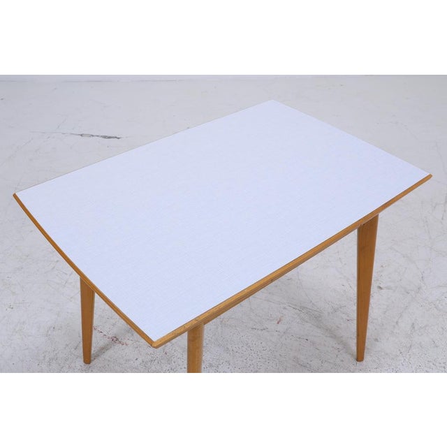 Mid-Century Extendable Dining Table in Wood and Resopal, 1970s For Sale - Image 6 of 12