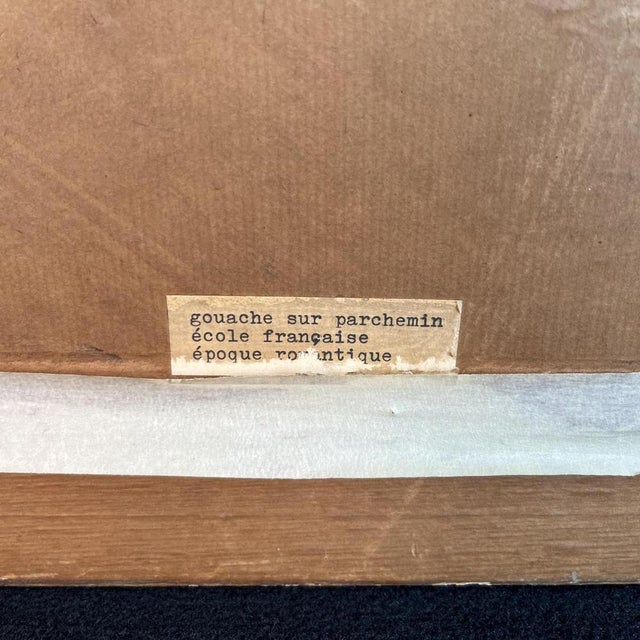 Still Life Bouquet of Flowers, Gouache on Paper, 1830s For Sale - Image 18 of 18