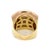 Mid 20th Century Mid 20th Century Triple Row 18k Tri-Color Gold Dome Curved Top Ring - Size 6.5 For Sale - Image 5 of 8