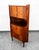 Mid-Century Modern Mid Century Danish Modern Corner Cabinet Rosewood Bar Denmark Drawers Locking For Sale - Image 3 of 12