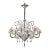 Imperial Trasparent and Gold "Rigadin" Murano Glass Chandelier For Sale