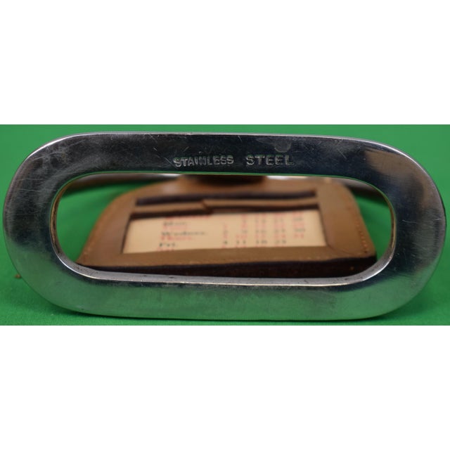 Traditional Abercrombie & Fitch Stirrup Perpetual Calendar Made in England For Sale - Image 3 of 5