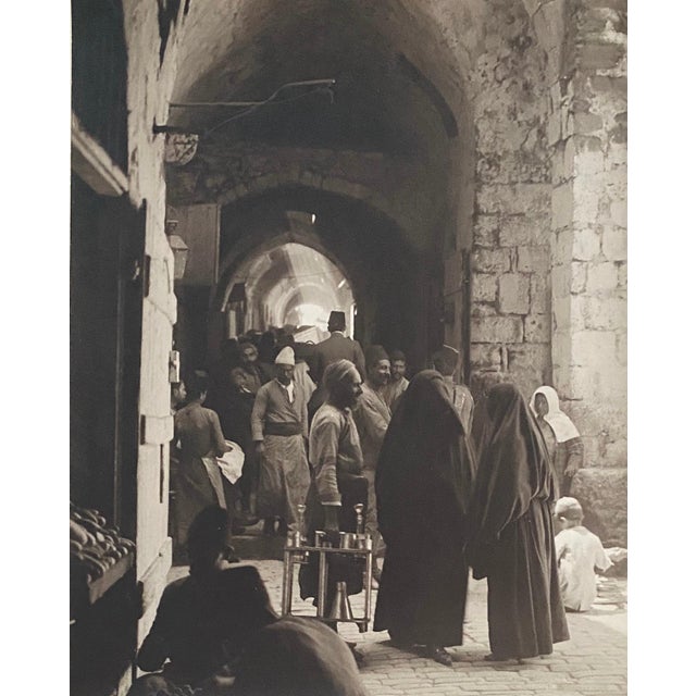 American Colony Jerusalem, Vintage Large Albumen Photo - Via Dolorosa In Station Of The Bross. Jerusalem, 1890-1920 For Sale - Image 4 of 8