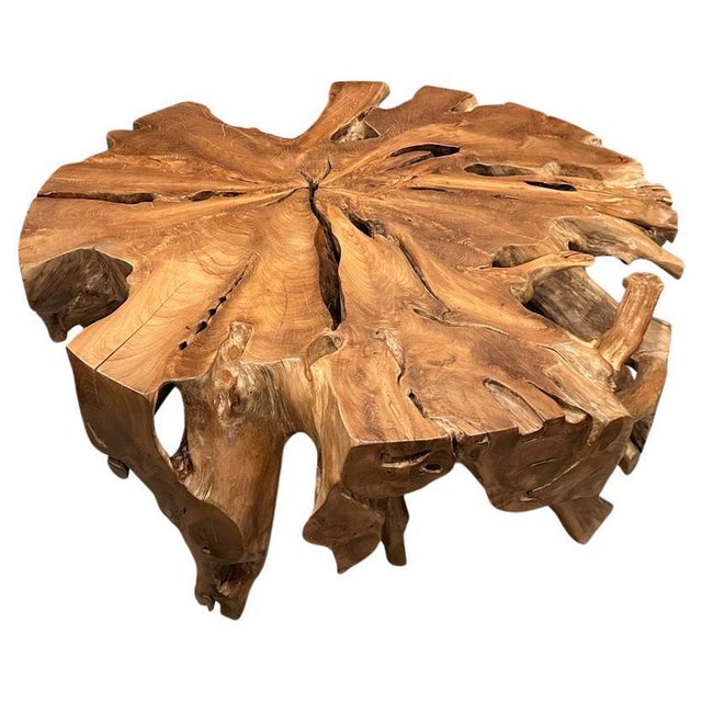 Reclaimed teak root coffee table. Hand carved into this beautiful usable shape whilst respecting the natural organic wood....