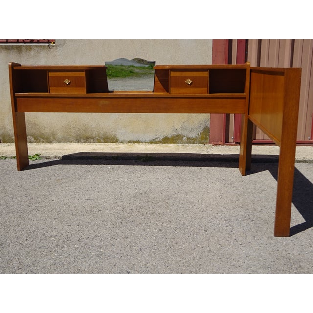 Cozy bed unit and matching headboard, which can be mounted on the left or right, as you prefer. The unit accommodates a...