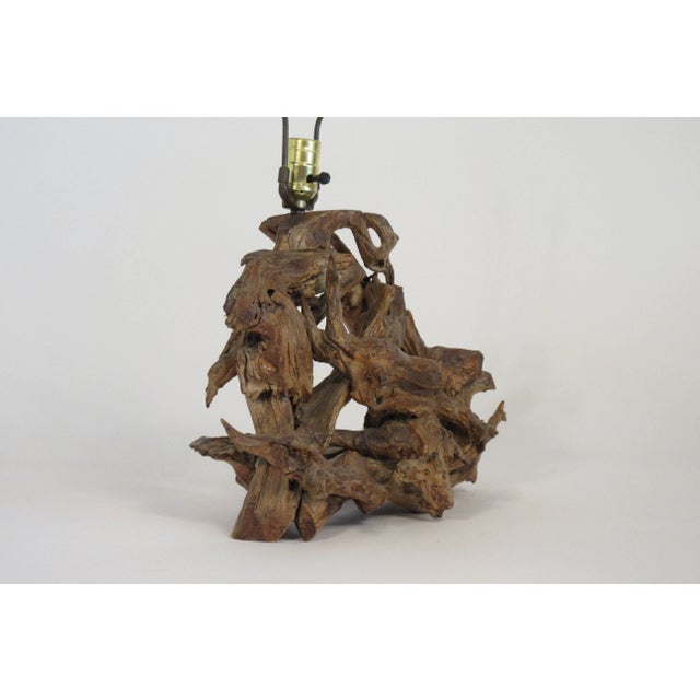 1960s drift wood lamp.
