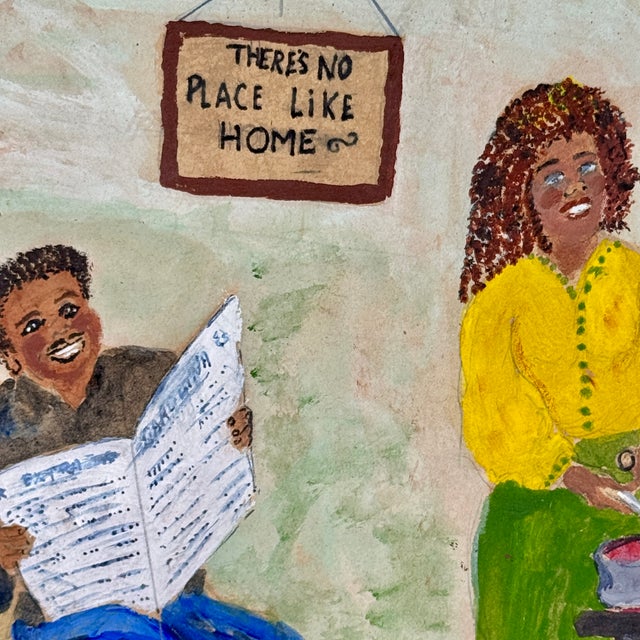 A great piece of black Americana from what seems to be an outside folk artist. No information is found, to direct us...