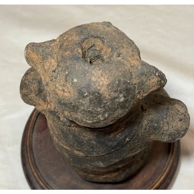 Ceramic Antique 19th Century Terracotta Makonde Fetish Doll Figure Tanzania East Africa For Sale - Image 7 of 12