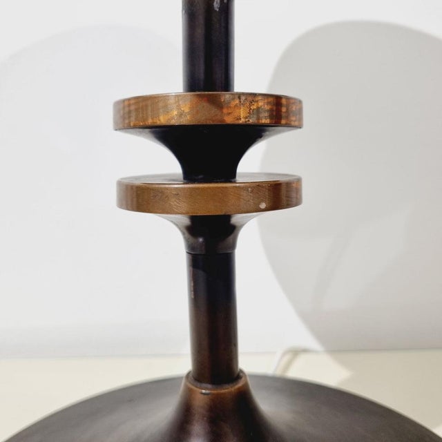 Metal Vintage Swedish Grace Mushroom Table Lamp with Copper Base and Opal Glass Shade, 1960s For Sale - Image 7 of 9
