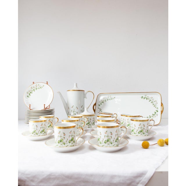 Linnaea Borealis Porcelain Coffee Set from Hackefors, 1970, Set of 38 For Sale - Image 3 of 11