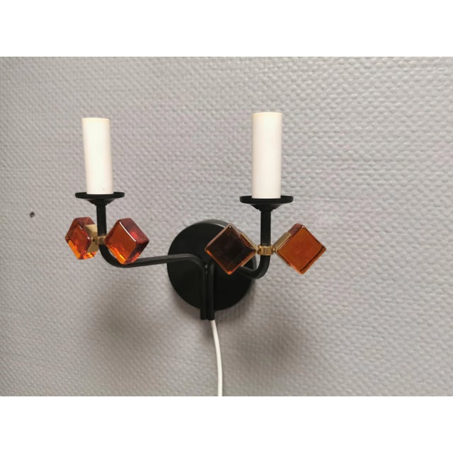 Vintage Wall Lamp by Svend Aage Holm Sørensen for Holm Sørensen & Co, 1950s For Sale - Image 3 of 11