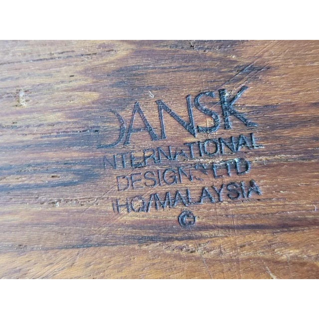 Mid 20th Century Dansk Teak Wood Snack Tray With Bowl by Jens H Quistgaard For Sale - Image 11 of 12