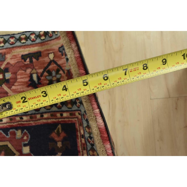 Heriz Rug 5’11” X 8’9” Beige Wool Vintage Traditional Hand-Knotted Carpet For Sale - Image 13 of 15