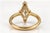 18k Gold Gia Certified 2.02ct Lozenge-Cut Diamond Ring, Size 6.25 For Sale - Image 4 of 5