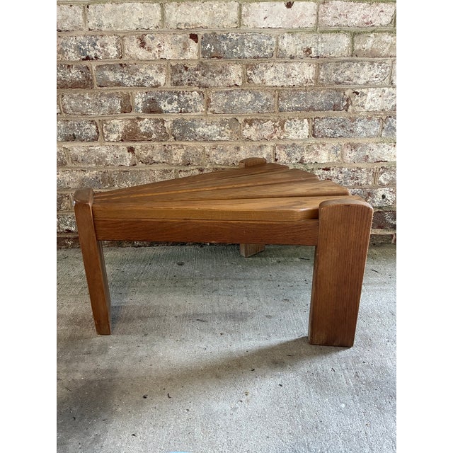 Wood 1960s Brutalist Wooden Side Table, Netherlands For Sale - Image 7 of 18