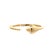 Modern 18k Yellow Gold Serpent Cuff Diamond Ring, Size 6.25 For Sale - Image 3 of 6