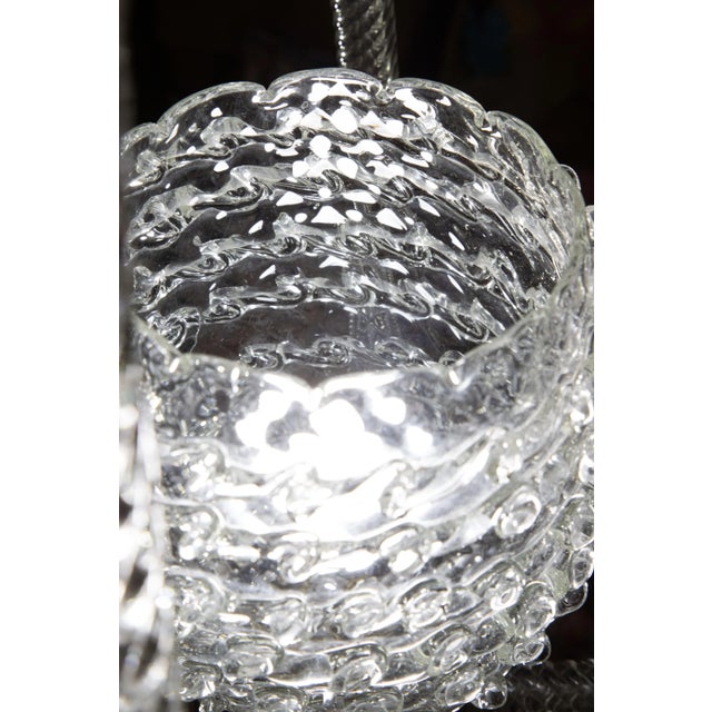 Barovier & Toso Ercole Barovier Art Deco Chandelier, 1940s For Sale - Image 4 of 12