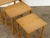 Mid-Century Modern Oak Nesting Tables in the style of Henning Kjærnulf, Denmark, 1970s For Sale - Image 4 of 10