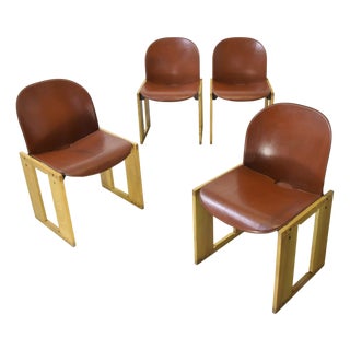 Dialogo Chairs by Afra & Tobia Scarpa for B&B Italia / C&B Italia, 1970s, Set of 4 For Sale