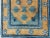 1920s Marvelous Camel and Blue Cerulean Border Color With Geometric Design Antique Chinese Baotou Rug For Sale - Image 5 of 6