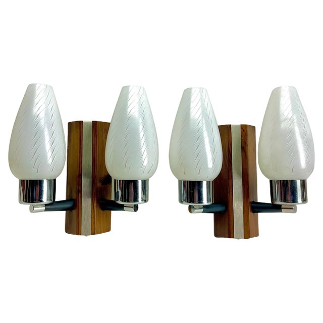Vintage Wall Mount Lamp by Egon Hillebrand for Hille, 1965, Set of 2 For Sale