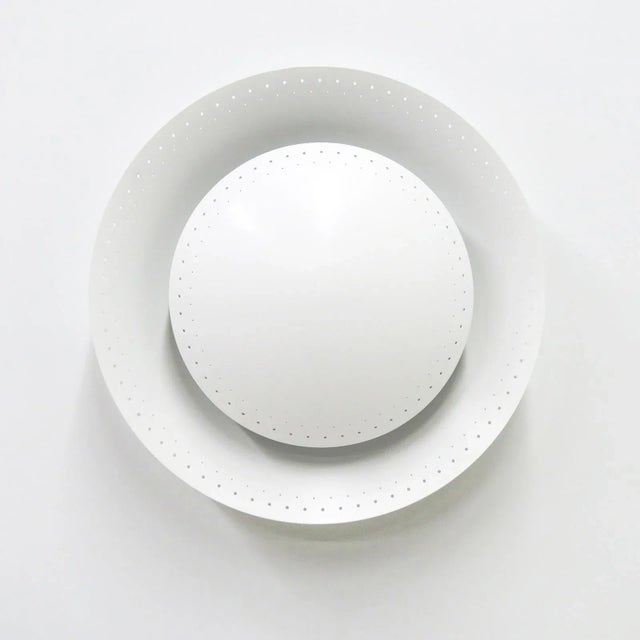 Elegant custom 'Oculus' wall or ceiling light designed by Gallery L7, handcrafted and finished in Los Angeles from...