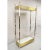 Mid-Century Modern 1970s Vintage Illuminated Chrome and Brass Light Up Display Shelf Curio Etagere For Sale - Image 3 of 12