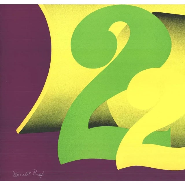 1970s 1972 Faith Brusca Untitled Signed Serigraph For Sale - Image 5 of 5