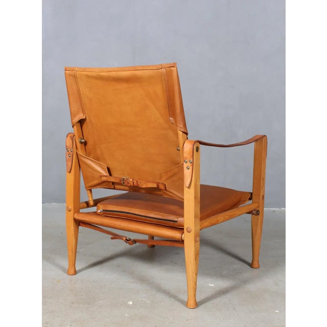 Danish Safari Chair by Kaare Klint for Rud. Rasmussen, 1960s For Sale - Image 3 of 11