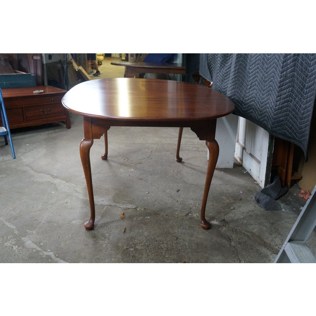Late 20th Century Vintage Lexington Bob Timberlake Cherry Queen Anne Farmhouse Dining Table 94" For Sale - Image 5 of 18