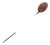 Antique 9k Gold Victorian Goldstone Oval Stickpin, Lapel Pin For Sale