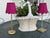 English Seagrass Shade Cover (Scalloped in Fuchsia) For Sale - Image 3 of 5