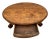 Antique Oval Coffee Table, Tiger Oak, Drawer, Shelf, Petite Size, Empire Style For Sale - Image 4 of 11