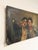Italian School, Naïve Italian of Two Pipe-Smoking Boys, 20th Century, Oil on Canvas For Sale - Image 3 of 8