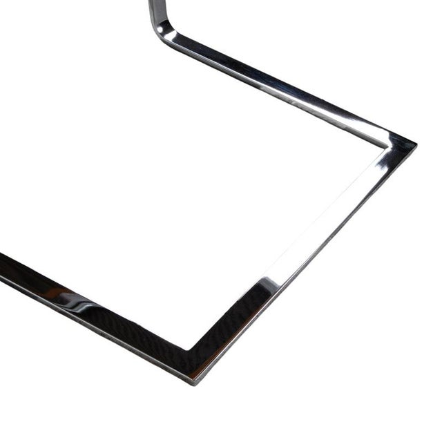 Animal Skin Swing Dining Table and Chairs in Leather and Glass from Tonon, Set of 7 For Sale - Image 7 of 18