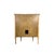 Mid 20th Century Vintage Demilune Cabinet With Door and Drawer Ready to Refinish For Sale - Image 5 of 14
