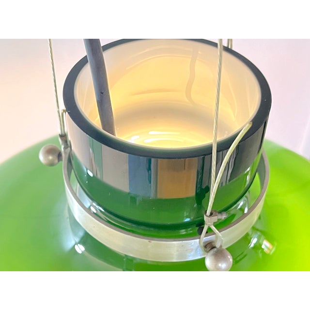 Mid 20th Century Large Venetian Ceiling Lamp Murano Glass, 1980s For Sale - Image 5 of 6