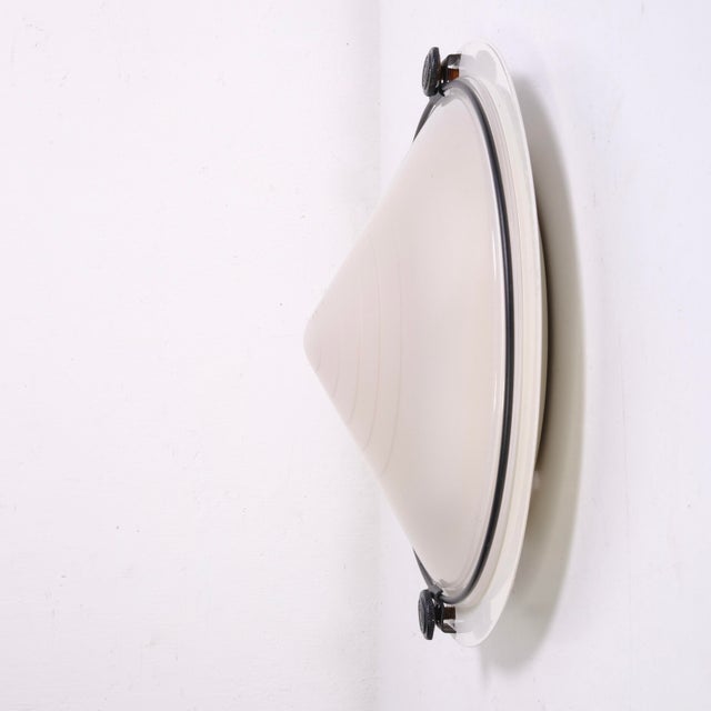 Glass and Metal Wall Lamps, 1980s, Set of 2 For Sale - Image 13 of 18