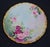 Antique : Early 20th Century Round Decorative Plate with Scalloped Edge and hand Painted Roses and a Gold Gilt Rim. Made...