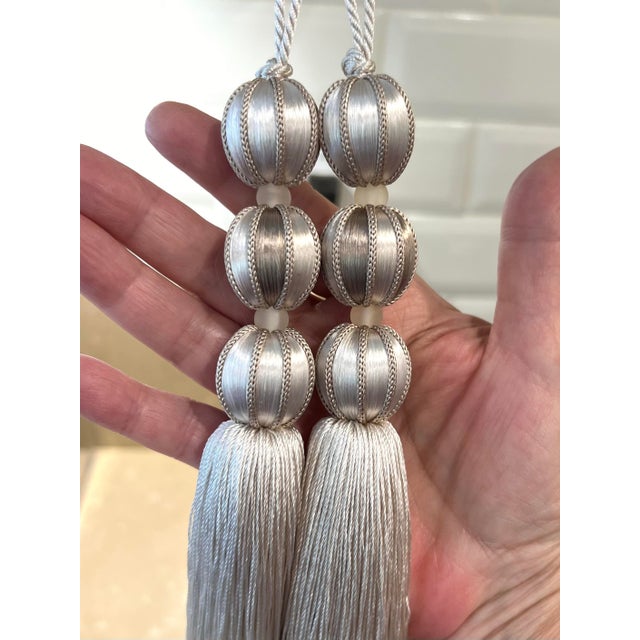 Ivory Ivory Beaded Key Tassel - H - 7.5 Inches For Sale - Image 8 of 14