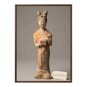 Vintage Tang-Style Terracotta Court Lady Figurine