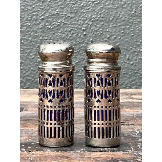 Vintage Sterling and Plate Assorted Salt Shakers - Set of 12 For Sale In West Palm - Image 6 of 12