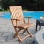 Niagara Teak Crown Folding Arm Chair For Sale - Image 4 of 12