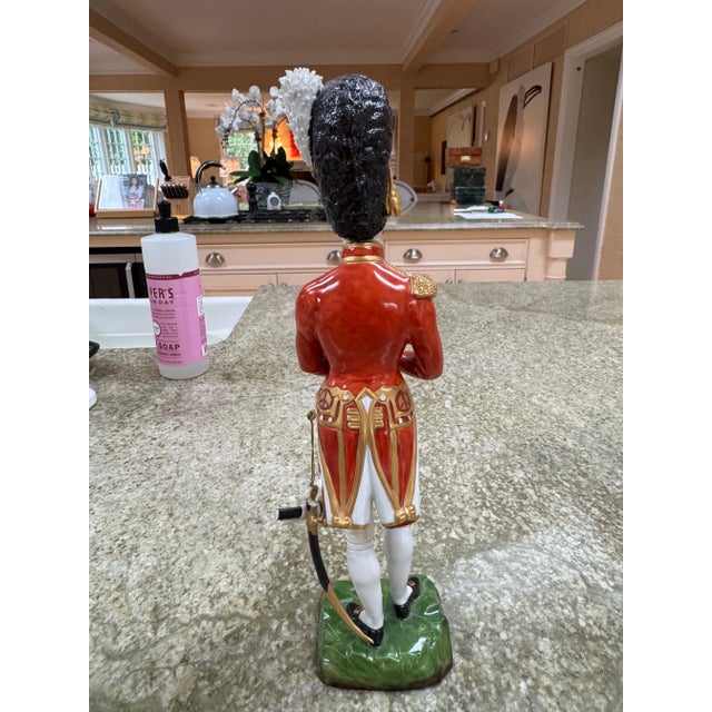 Sitzendorf German Porcelain Figurine of Coldstream Guards Officer Circa 1830 For Sale - Image 4 of 7