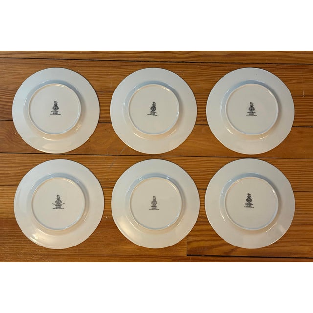 Vintage Royal Doulton "Provencal" Fine China Bread & Butter Plates - Set of 6 For Sale - Image 11 of 12