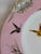 Late 19th Century Antique French Floral & Butterfly Pink Limoges Porcelain Cake Plate For Sale - Image 5 of 5