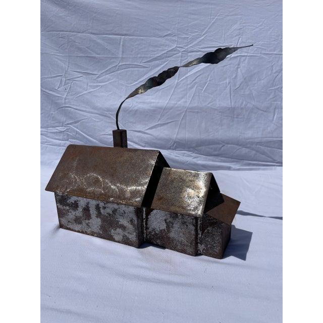 1960s Handmade Rustic Metal House For Sale - Image 12 of 12