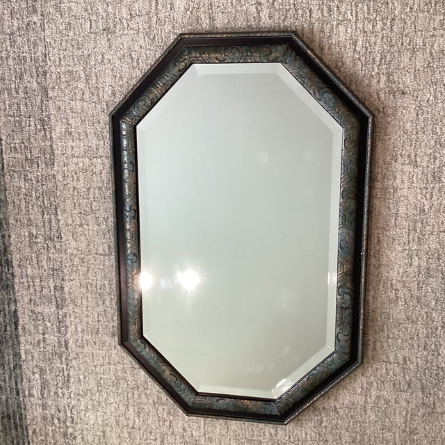 Mid 20th Century Rectangular Carolina Mirror Handmade Wood Frame For Sale - Image 10 of 12